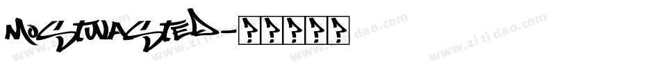 Mostwasted字体转换