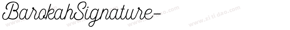 BarokahSignature字体转换