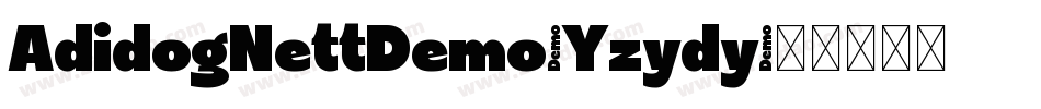 AdidogNettDemo-Yzydy字体转换
