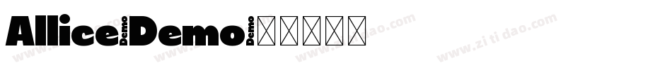 Allice-Demo字体转换