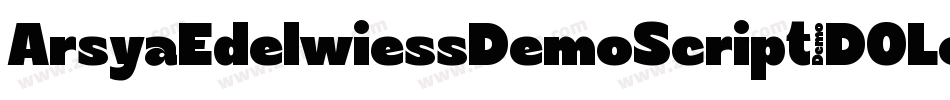 ArsyaEdelwiessDemoScript-DOLo1字体转换