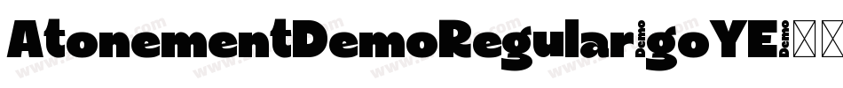 AtonementDemoRegular-goYE字体转换