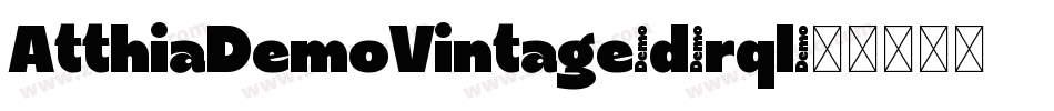 AtthiaDemoVintage-d9rql字体转换