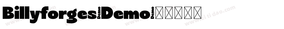 Billyforges-Demo字体转换