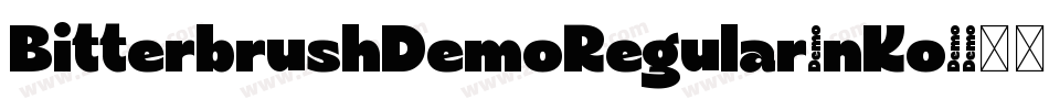 BitterbrushDemoRegular-nKo4字体转换