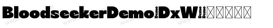 BloodseekerDemo-DxW1字体转换