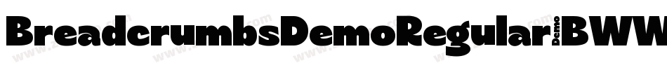 BreadcrumbsDemoRegular-BWWmV字体转换