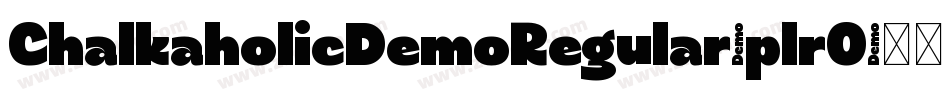 ChalkaholicDemoRegular-plrO字体转换
