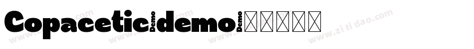 Copacetic-demo字体转换