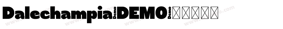 Dalechampia-DEMO字体转换