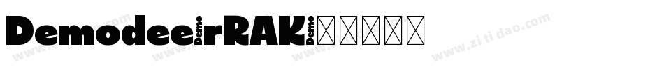 Demodee-rRAK字体转换