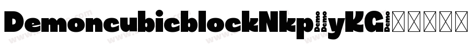 DemoncubicblockNkp-5yKG字体转换