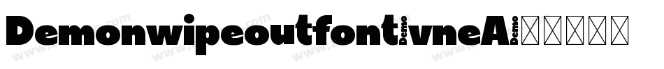 Demonwipeoutfont-vneA字体转换