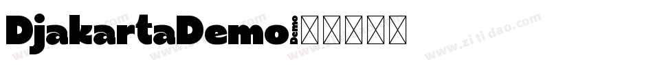 DjakartaDemo字体转换
