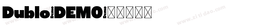 Dublo-DEMO字体转换