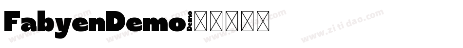 FabyenDemo字体转换