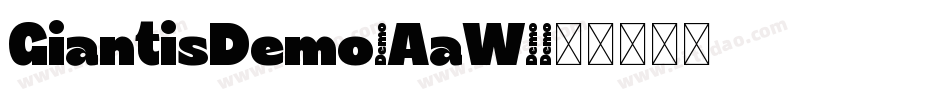 GiantisDemo-AaW7字体转换