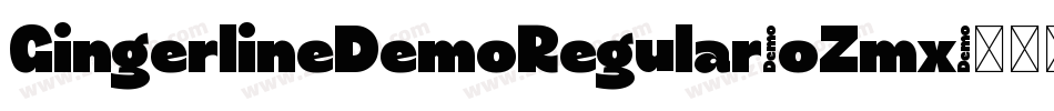 GingerlineDemoRegular-oZmx字体转换
