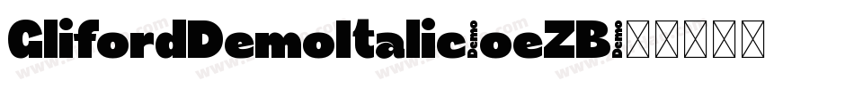 GlifordDemoItalic-oeZB字体转换