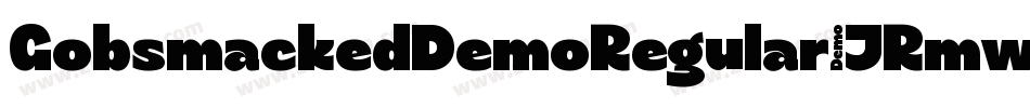 GobsmackedDemoRegular-JRmwE字体转换