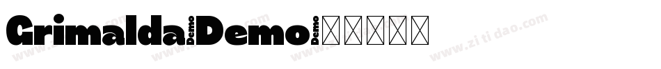 Grimalda-Demo字体转换