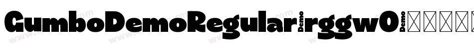 GumboDemoRegular-rggwO字体转换