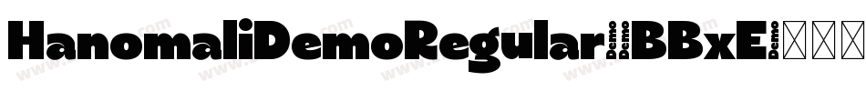 HanomaliDemoRegular-7BBxE字体转换