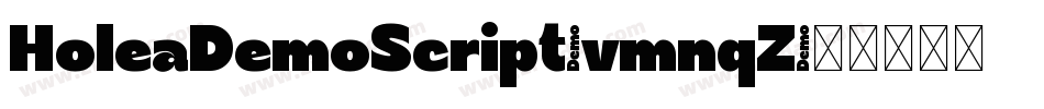 HoleaDemoScript-vmnqZ字体转换