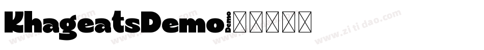 KhageatsDemo字体转换