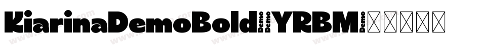 KiarinaDemoBold-6YRBM字体转换