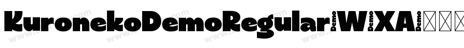 KuronekoDemoRegular-W6XA字体转换