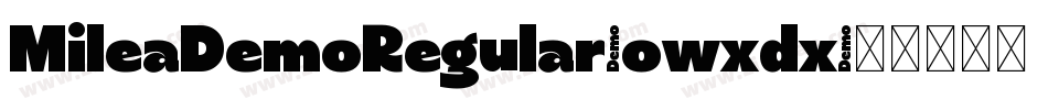 MileaDemoRegular-owxdx字体转换