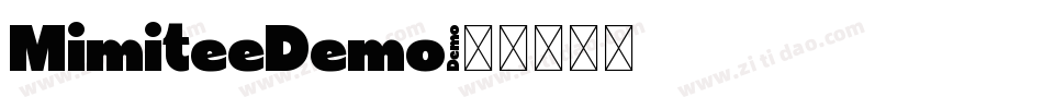 MimiteeDemo字体转换