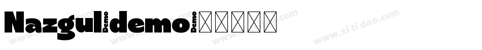 Nazgul-demo字体转换