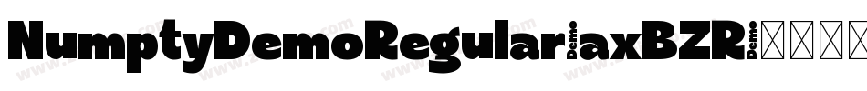 NumptyDemoRegular-axBZR字体转换