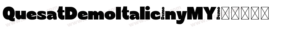 QuesatDemoItalic-nyMY字体转换