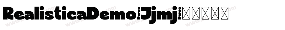 RealisticaDemo-Jjmj字体转换