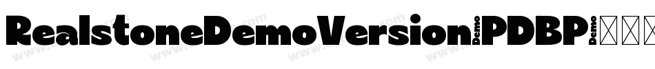 RealstoneDemoVersion-PDBP字体转换
