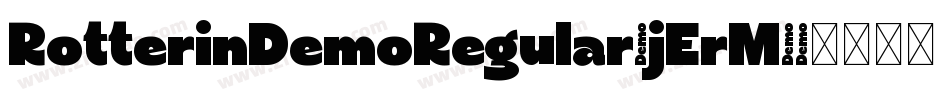 RotterinDemoRegular-jErM0字体转换