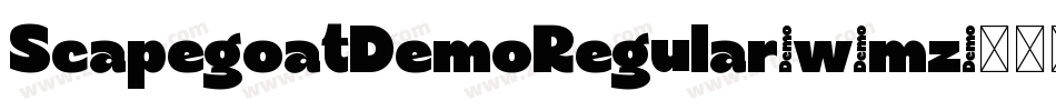 ScapegoatDemoRegular-w9mz字体转换