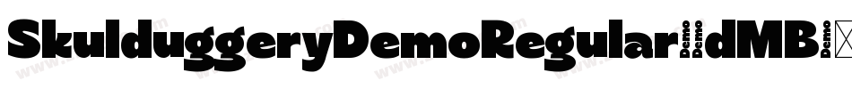 SkulduggeryDemoRegular-5dMB字体转换