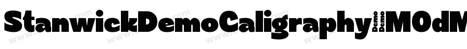 StanwickDemoCaligraphy-8MOdM字体转换