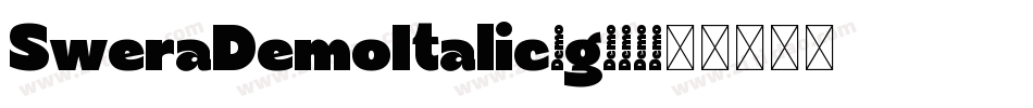 SweraDemoItalic-g871字体转换