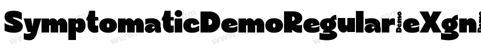 SymptomaticDemoRegular-eXgn字体转换