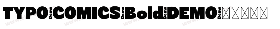 TYPO-COMICS-Bold-DEMO字体转换
