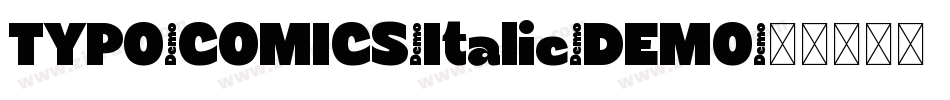 TYPO-COMICS-Italic-DEMO字体转换