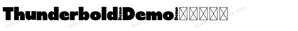Thunderbold-Demo字体转换