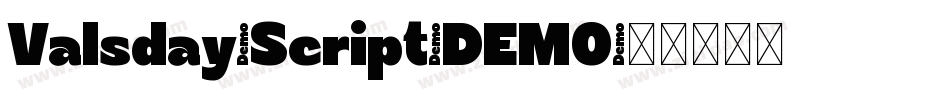 Valsday-Script-DEMO字体转换