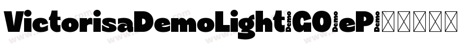 VictorisaDemoLight-GO3eP字体转换