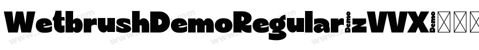 WetbrushDemoRegular-zVVX字体转换
